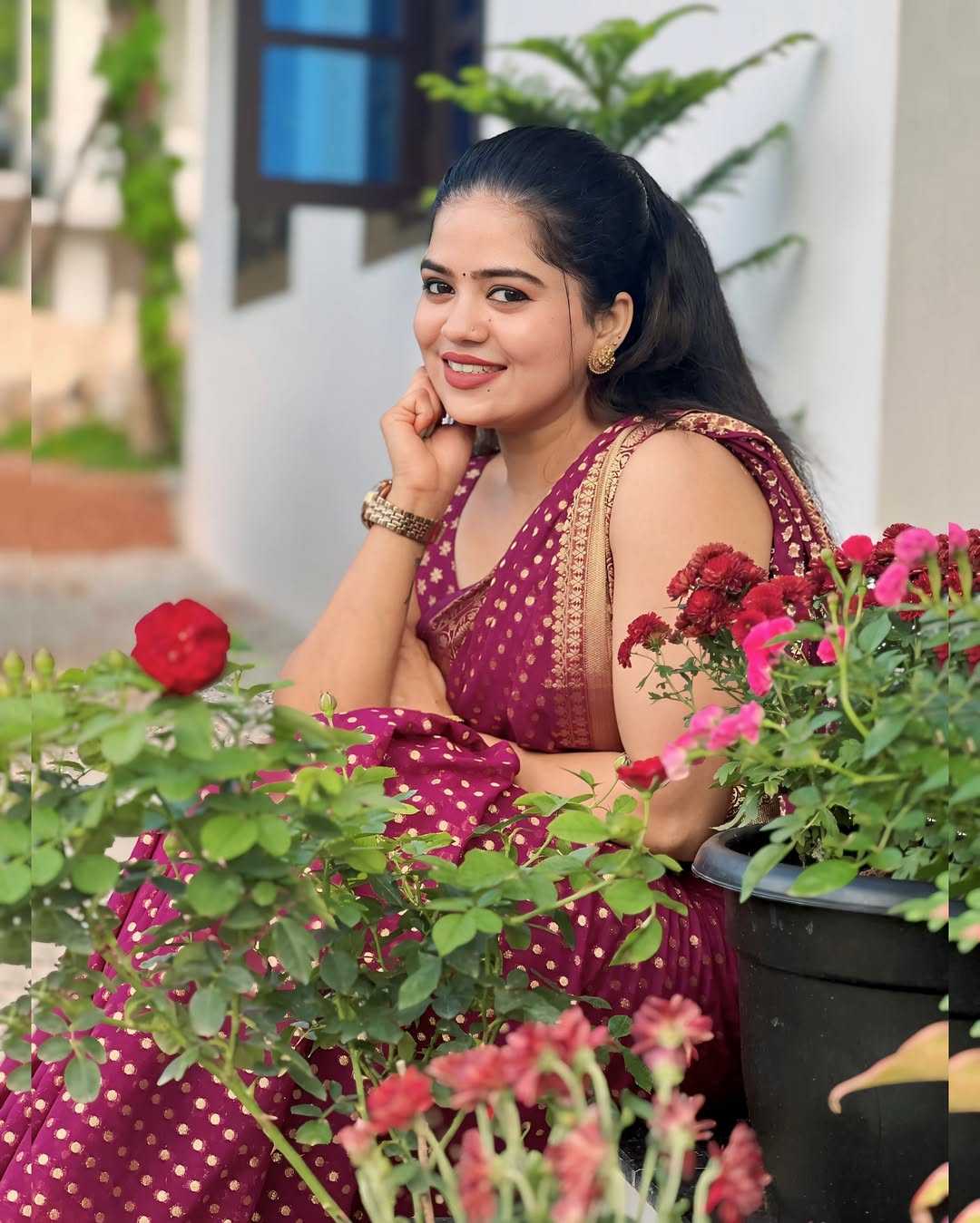 Karthika maroon - image 1