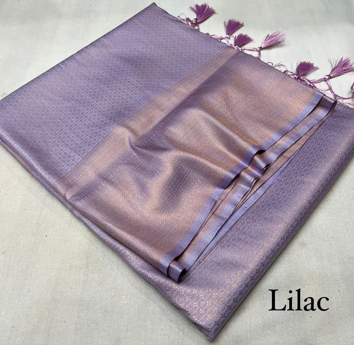 Lilac Soft Silk Saree