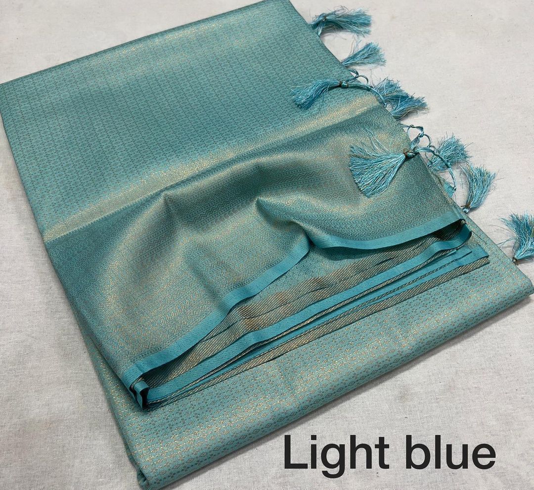Light Blue Soft Silk Saree