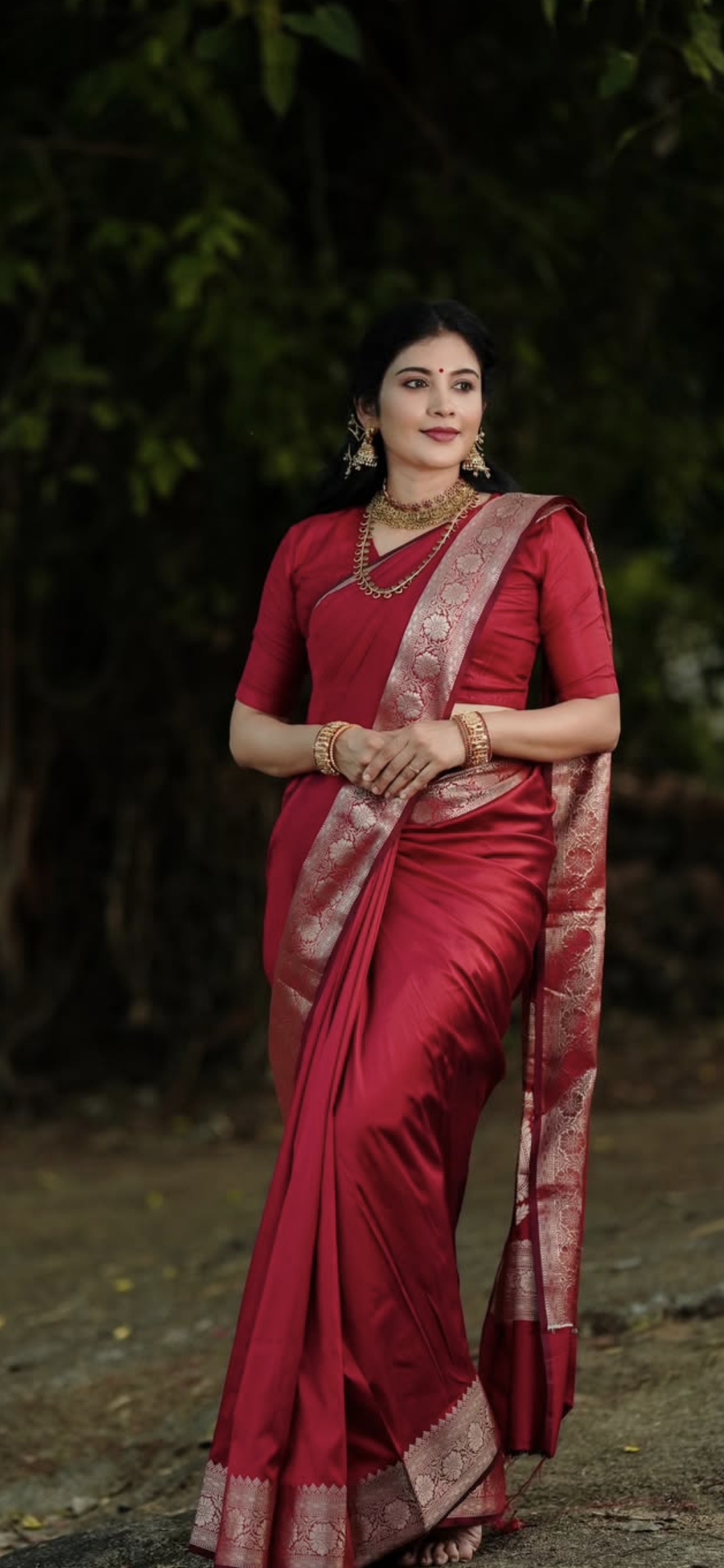 Sivada  semi katan banarasi saree
